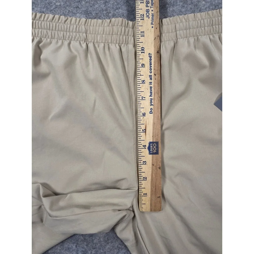 New Balance Mens Mesh Lined Track Pants Tan Khaki Athletic Training Small NWT